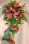 Wedding Bouquet of Zantedeschia and Ranunculus - CODE 7129